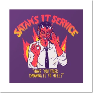 Satan's IT Service Posters and Art